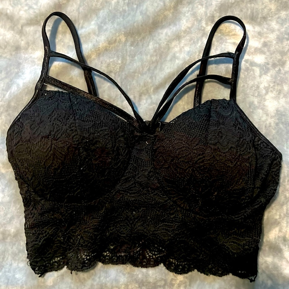Black sexy bra